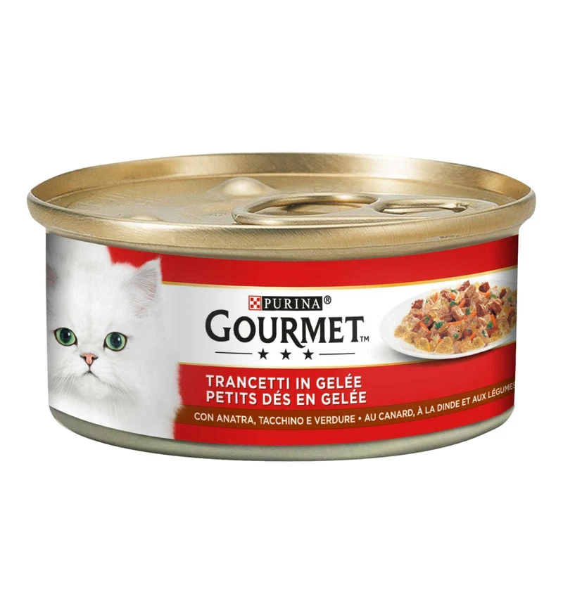 PURINA GOURMET GATTO ALL' ANATRA TACCHINO E VERDURE DA 195 GR IN LATTINA