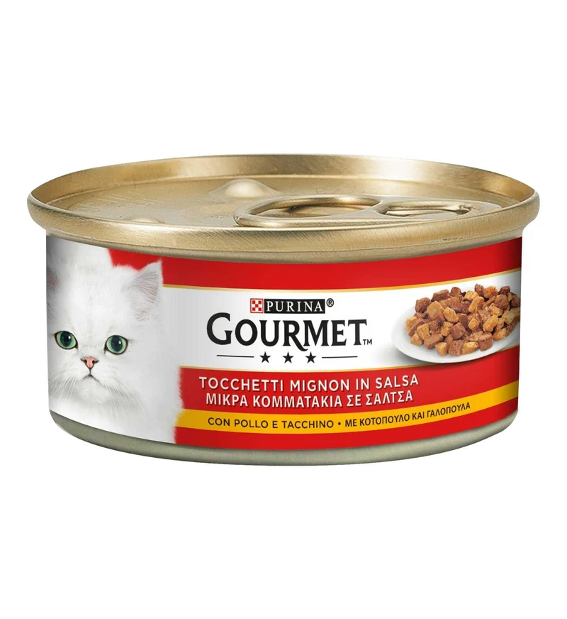 PURINA GOURMET GATTO AL POLLO E TACCHINO DA 195 GR IN LATTINA