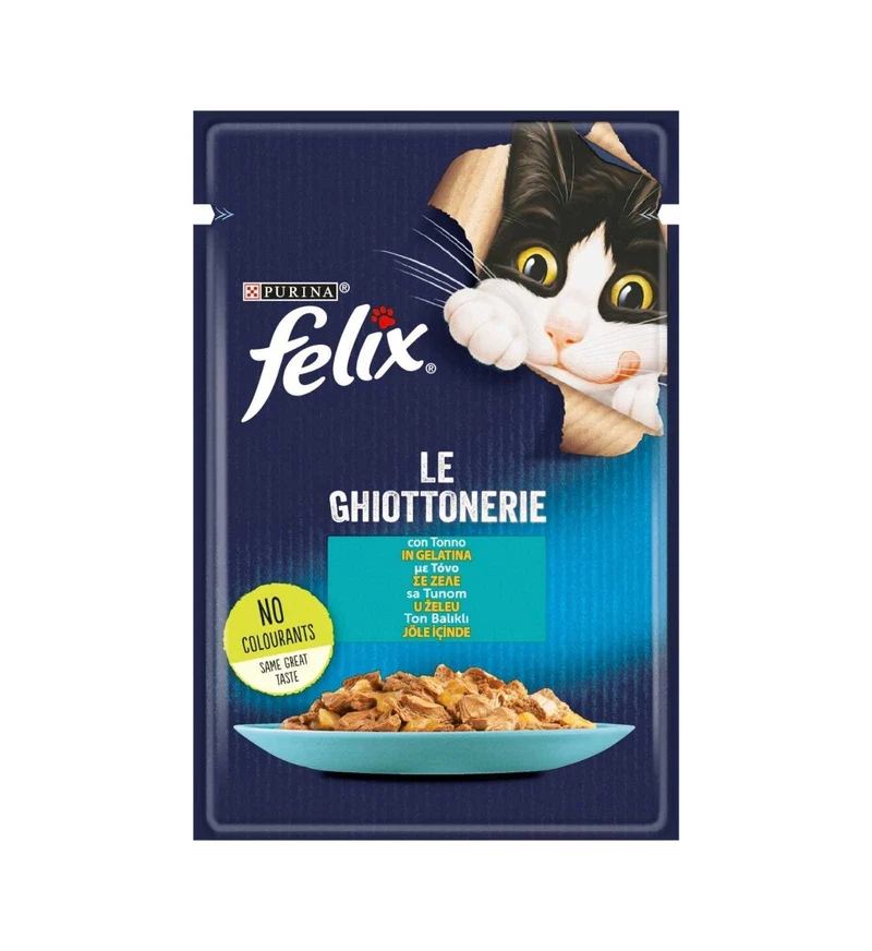 PURINA FELIX LE GHIOTTONERIE GATTO IN GELATINA AL TONNO DA 85 GR IN BUSTA