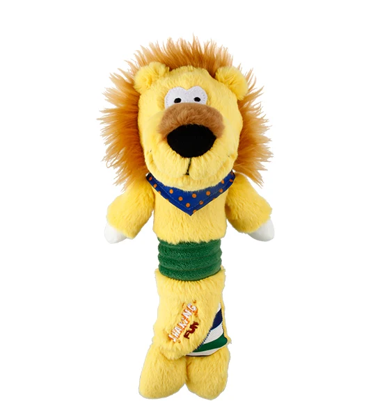 GiGwi Shaking Fun Plush Lion With Squeaker Inside Dog Toy