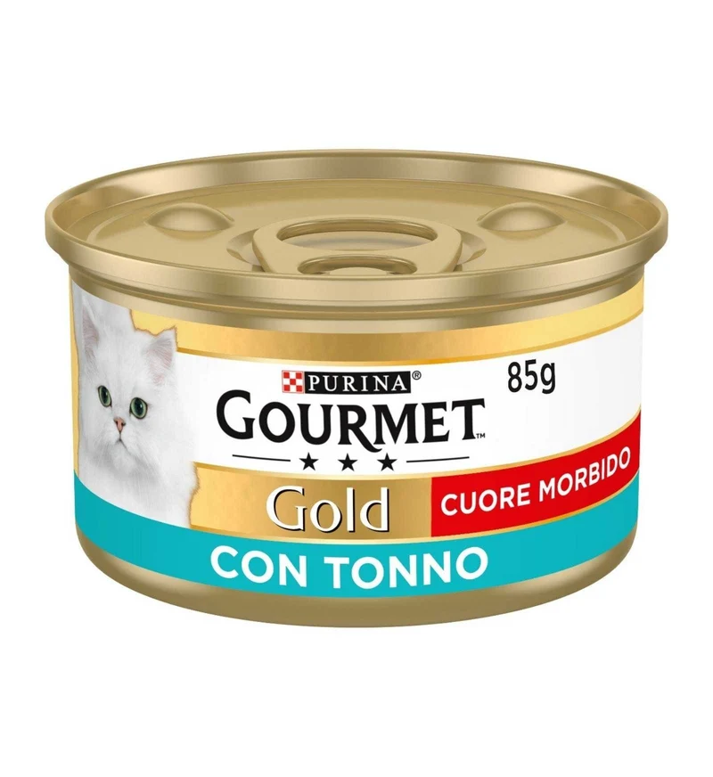 PURINA GOURMET GOLD GATTO CUORE MORBIDO DI TONNO DA 85 GR IN LATTINA