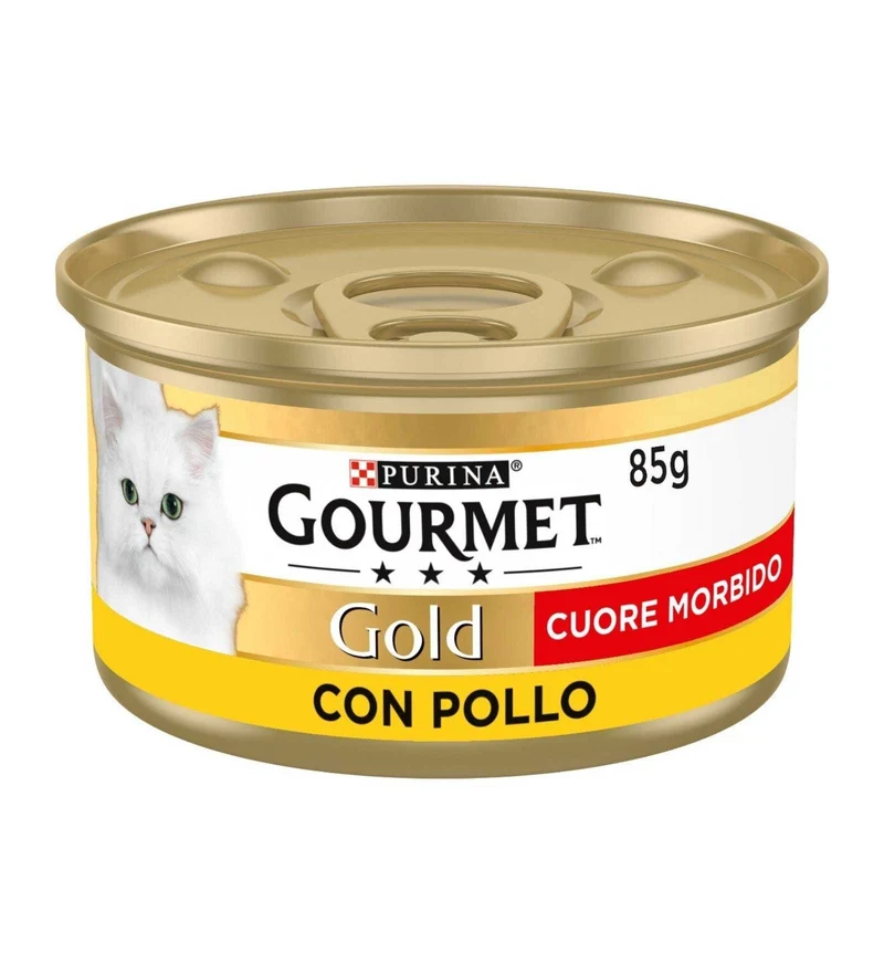 PURINA GOURMET GOLD GATTO CUORE MORBIDO DI POLLO DA 85 GR IN LATTINA