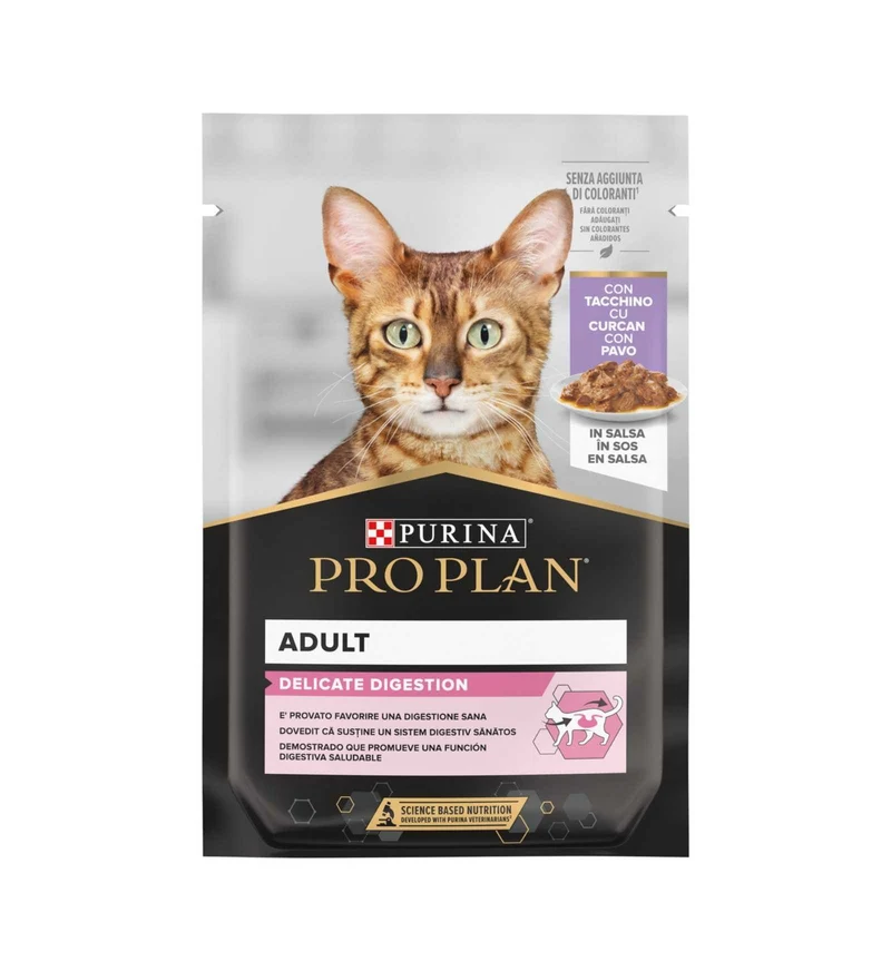 PURINA PRO PLAN GATTO DELICATE AL TACCHINO DA 85 GR IN BUSTA
