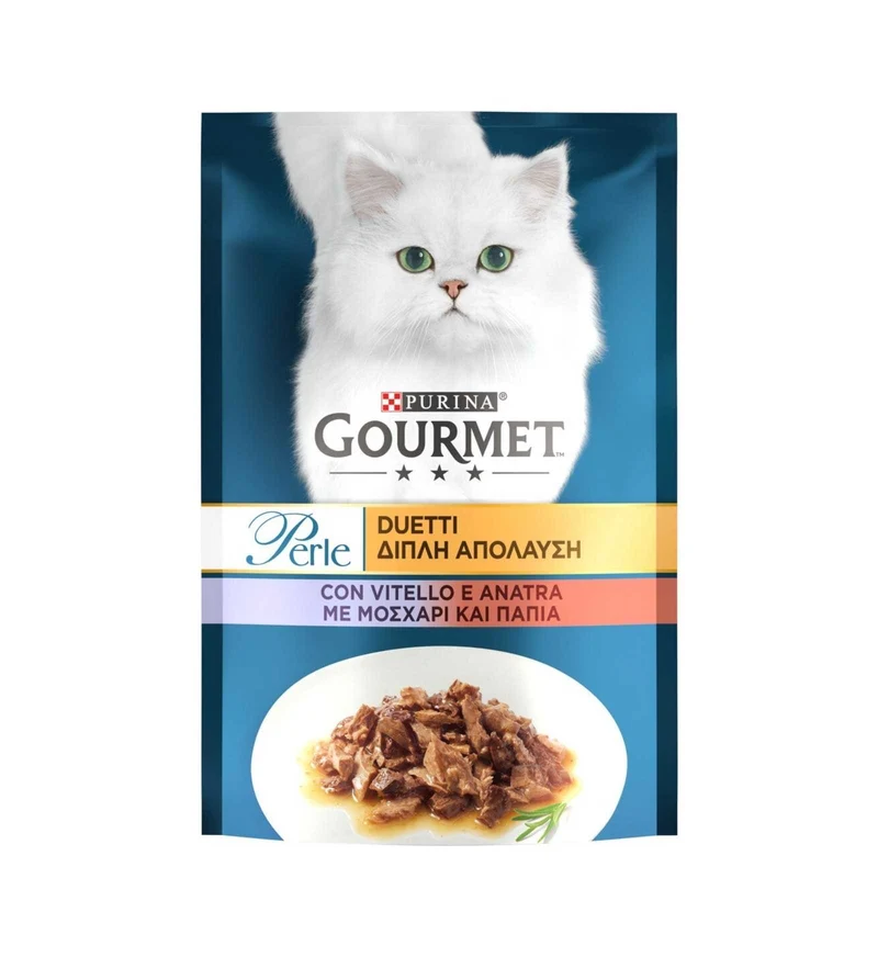 PURINA GOURMET PERLE GATTO AL VITELLO E ANATRA DA 85 GR IN BUSTA