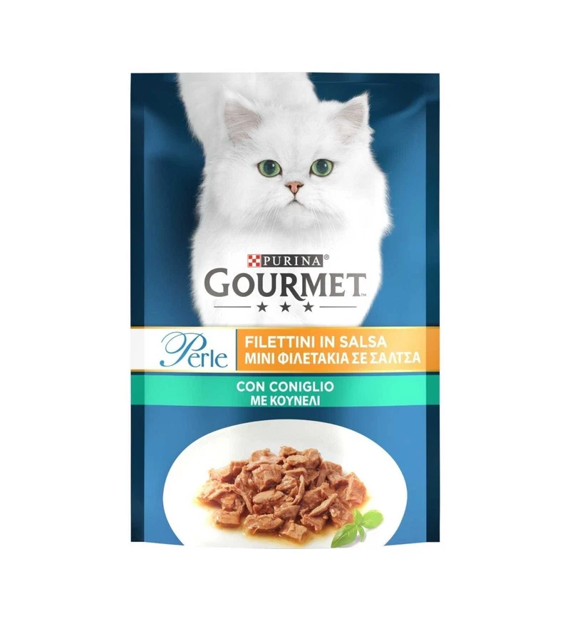 PURINA GOURMET PERLE GATTO AL CONIGLIO DA 85 GR IN BUSTA