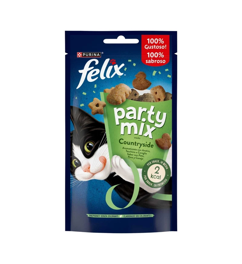 PURINA FELIX SNACK GATTO PARTY MIX COUNTRY DA 60 GR