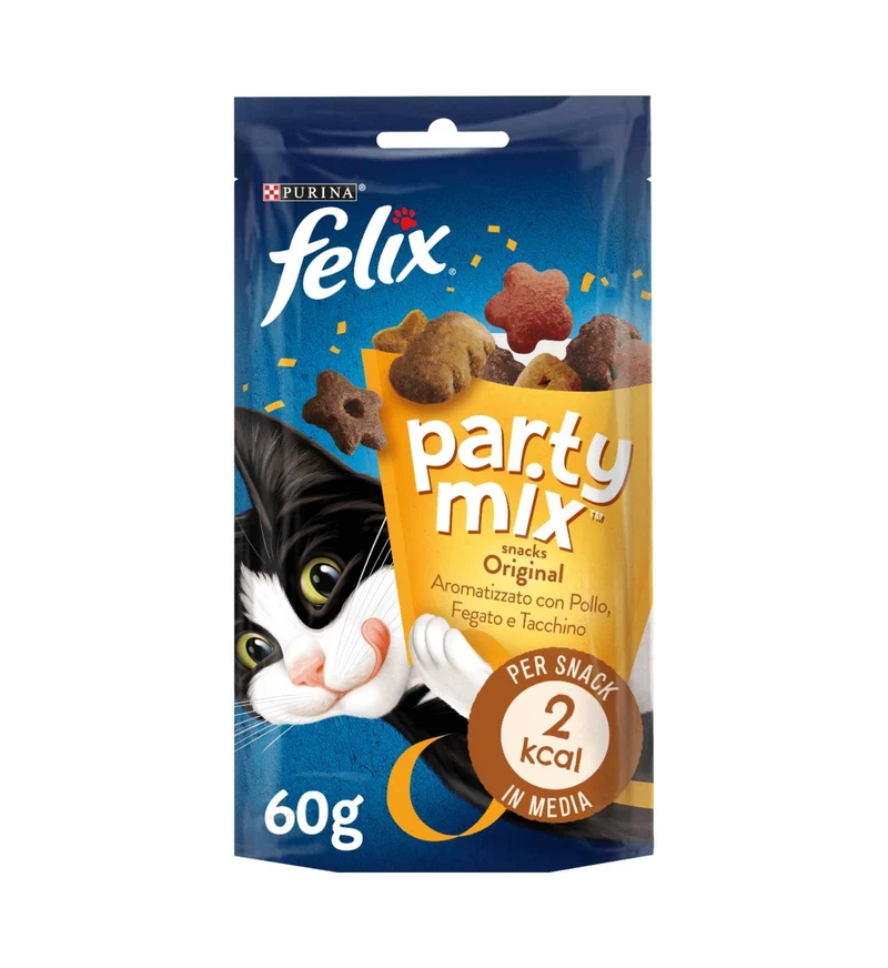 PURINA FELIX SNACK GATTO PARTY MIX ORIGINAL DA 60 GR