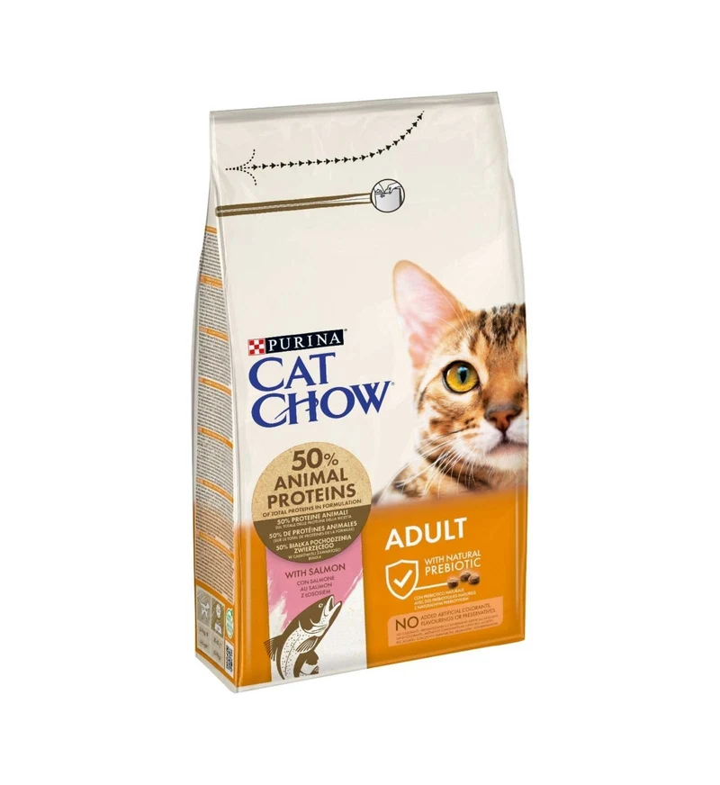 PURINA CHOW CAT GATTO ADULT SENSITIVE AL SALMONE DA 1,5 KG