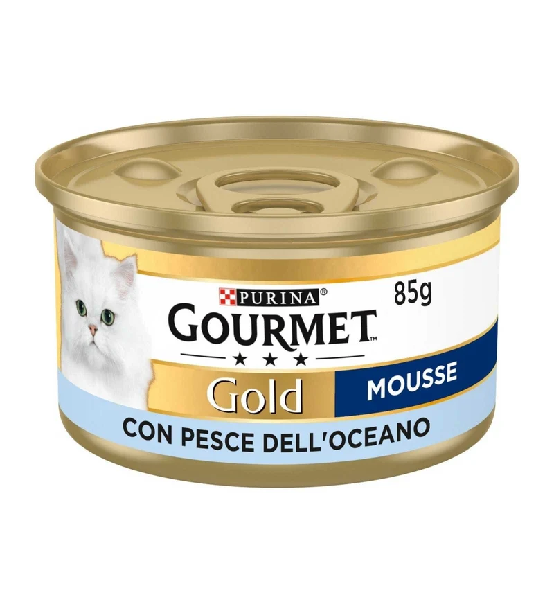 PURINA GOURMET GOLD GATTO MOUSSE AL PESCE OCEANICO DA 85 GR IN LATTINA