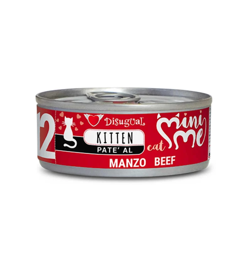 DISUGUAL GATTO KITTEN AL MANZO DA 85 GR IN LATTINA