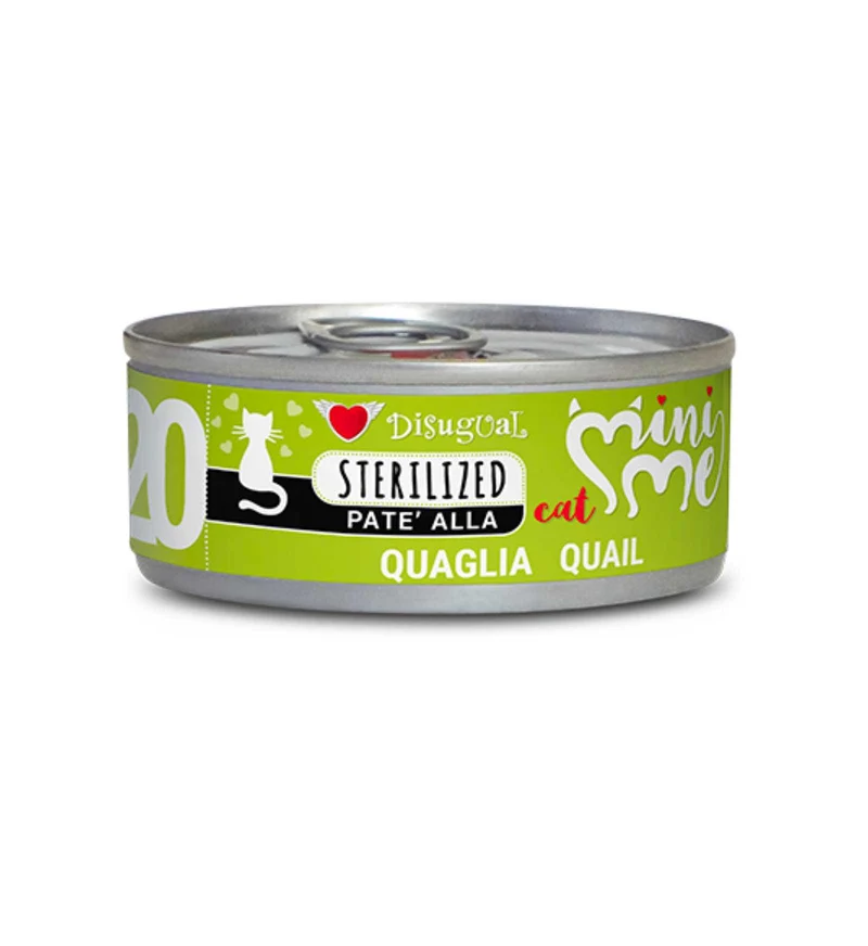 DISUGUAL GATTO PATE' STERILISED ALLA QUAGLIA DA 85 GR IN LATTINA