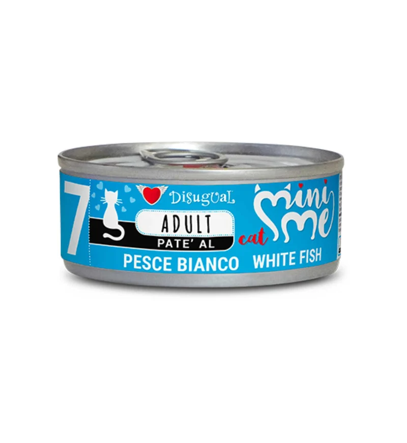DISUGUAL GATTO PATE' AL PESCE BIANCO DA 85 GR IN LATTINA