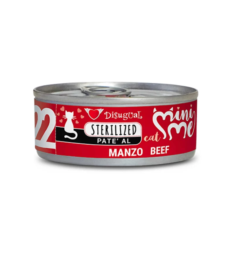 DISUGUAL GATTO PATE' STERILISED AL MANZO DA 85 GR IN LATTINA