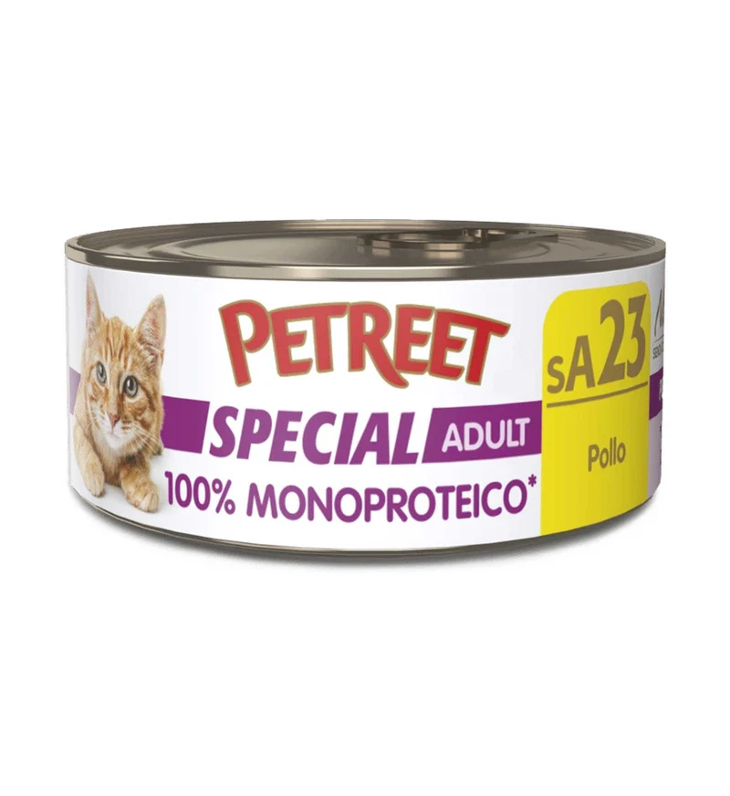 PETREET GATTO SPECIAL ADULT SA23 POLLO DA 60 GR IN LATTINA