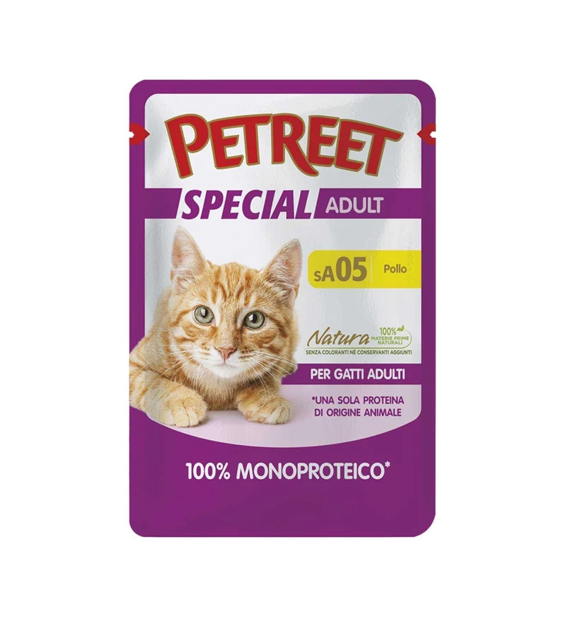 PETREET GATTO SPECIAL ADULT SA05 POLLO DA 70 GR IN BUSTA
