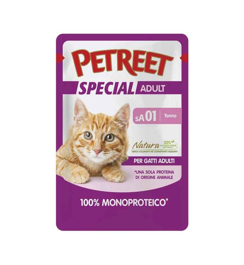 PETREET GATTO SPECIAL ADULT SA01 TONNO DA 70 GR IN BUSTA