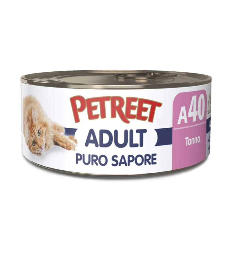 PETREET GATTO PURO SAPORE A40 TONNO DA 70 GR IN LATTINA