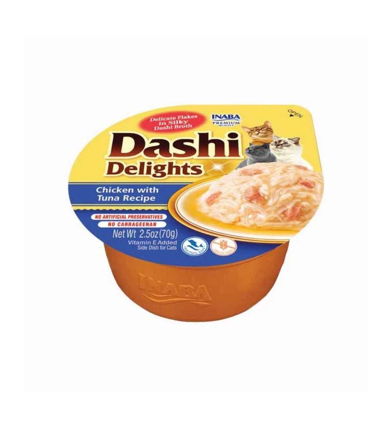 CIAO DASHI GATTO SNACK WET RICETTA POLLO CON TONNO DA 70 GR