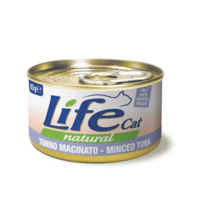 LIFEPETCARE GATTO LIFE CAT NATURAL AL TONNO FINEMENTE MACINATO DA 85 GR IN LATTINA