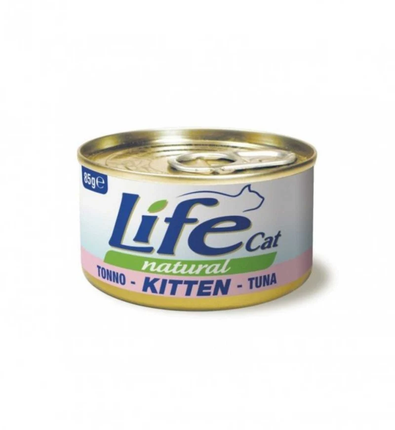 LIFEPETCARE GATTO LIFE CAT NATURAL KITTEN AL TONNO DA 85 GR IN LATTINA