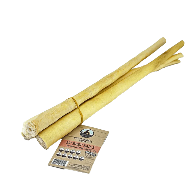 Pet Natural Farm 12" Beef Tail Dog Treats