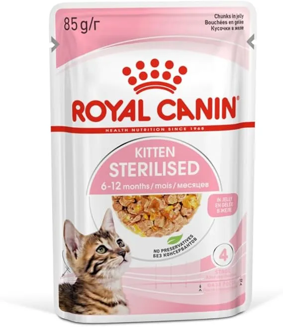 Royal Canin Kitten Sterilised In Jelly Wet Food 85G