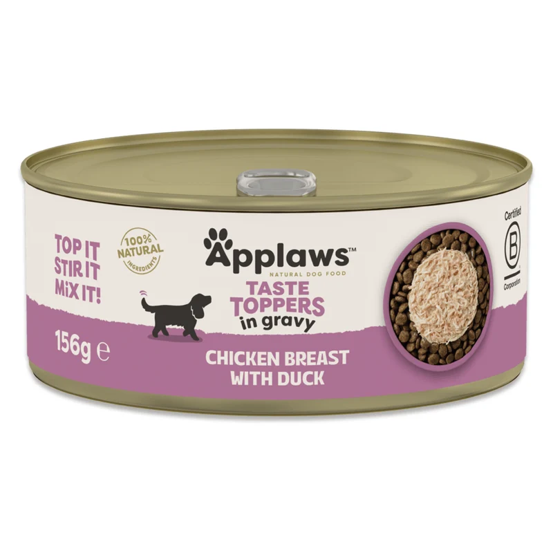 Applaws Taste Topper in Gravy Chicken Breast With Duck Wet Dog Food 156G