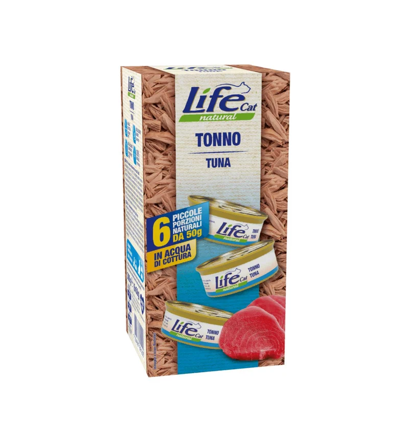 LIFEPETCARE GATTO LIFE CAT NATURAL MULTIBOX TONNO 6 LATTINE DA 50 GR