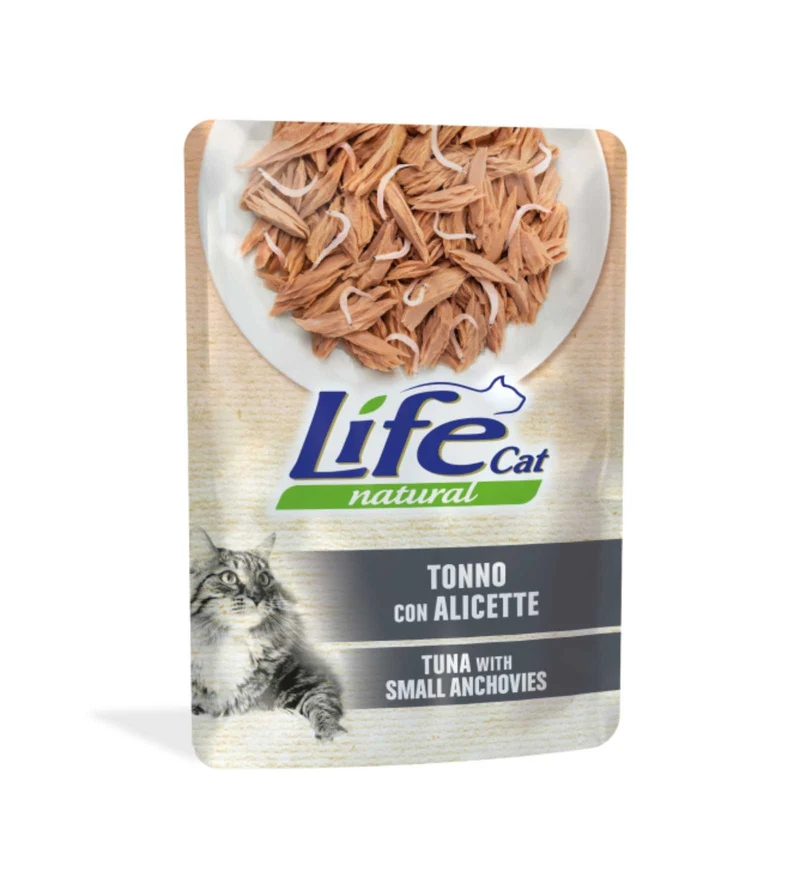 LIFEPETCARE GATTO LIFE CAT NATURAL TONNO CON ALICETTE DA 70 GR IN BUSTA
