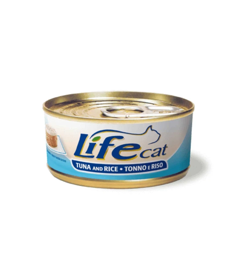 LIFEPETCARE GATTO LIFE CAT NATURAL TONNO CON RISO DA 170 GR IN LATTINA