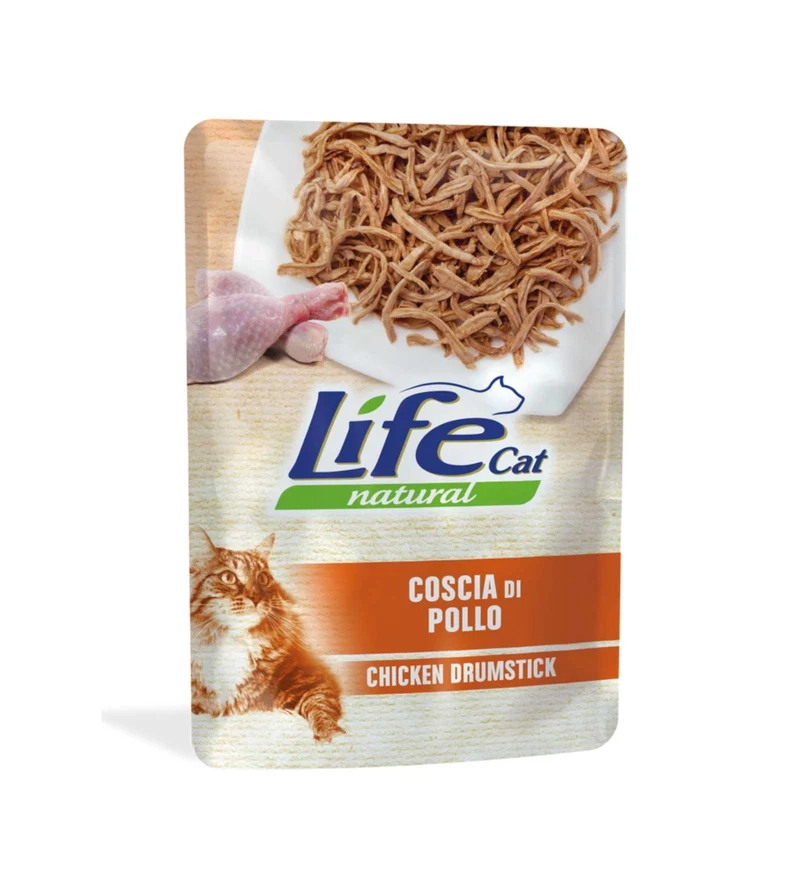 LIFEPETCARE GATTO LIFE CAT NATURAL COSCIA DI POLLO DA 70 GR IN BUSTA