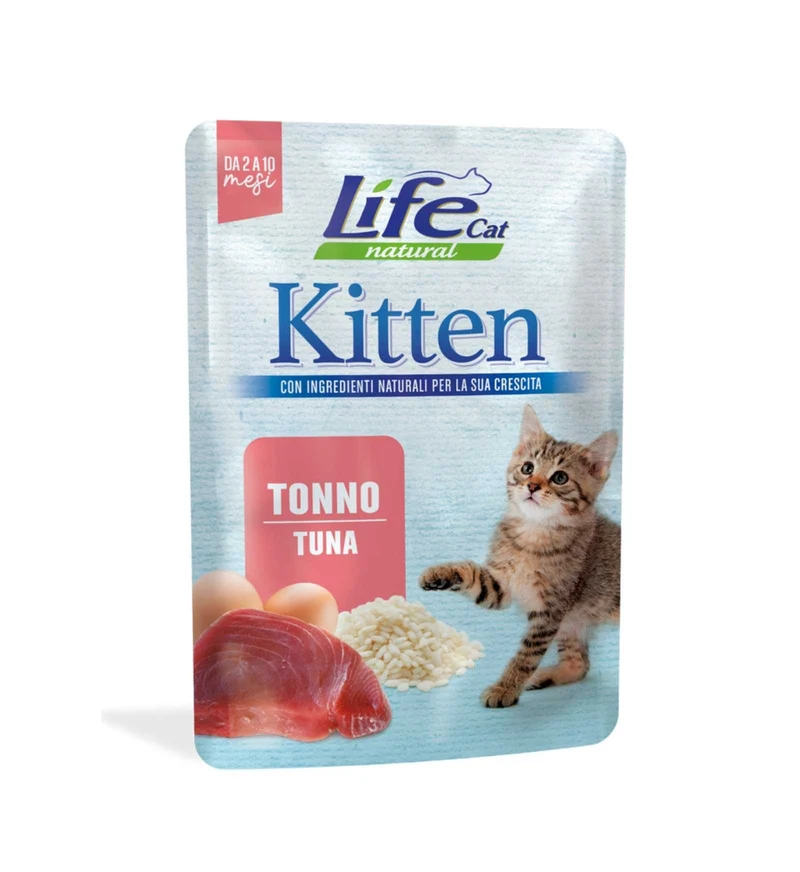 LIFEPETCARE GATTO LIFE CAT NATURAL KITTEN TONNO DA 70 GR IN BUSTA