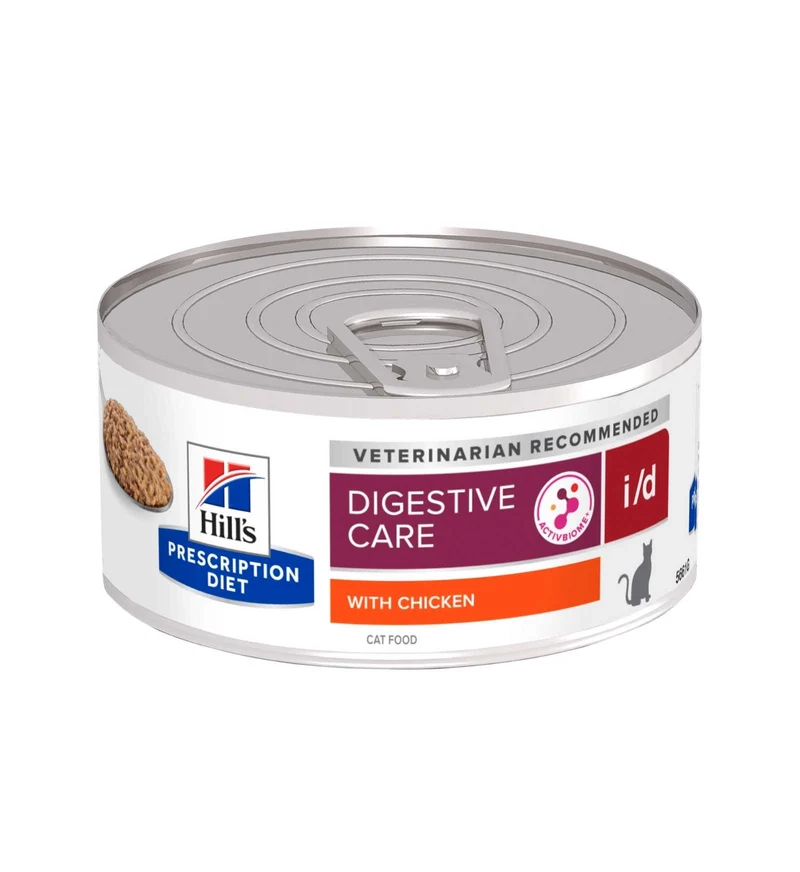 HILL'S PRESCRIPTION DIET GATTO I/D DIGESTIVE CARE AL POLLO DA 156 GR IN LATTINA