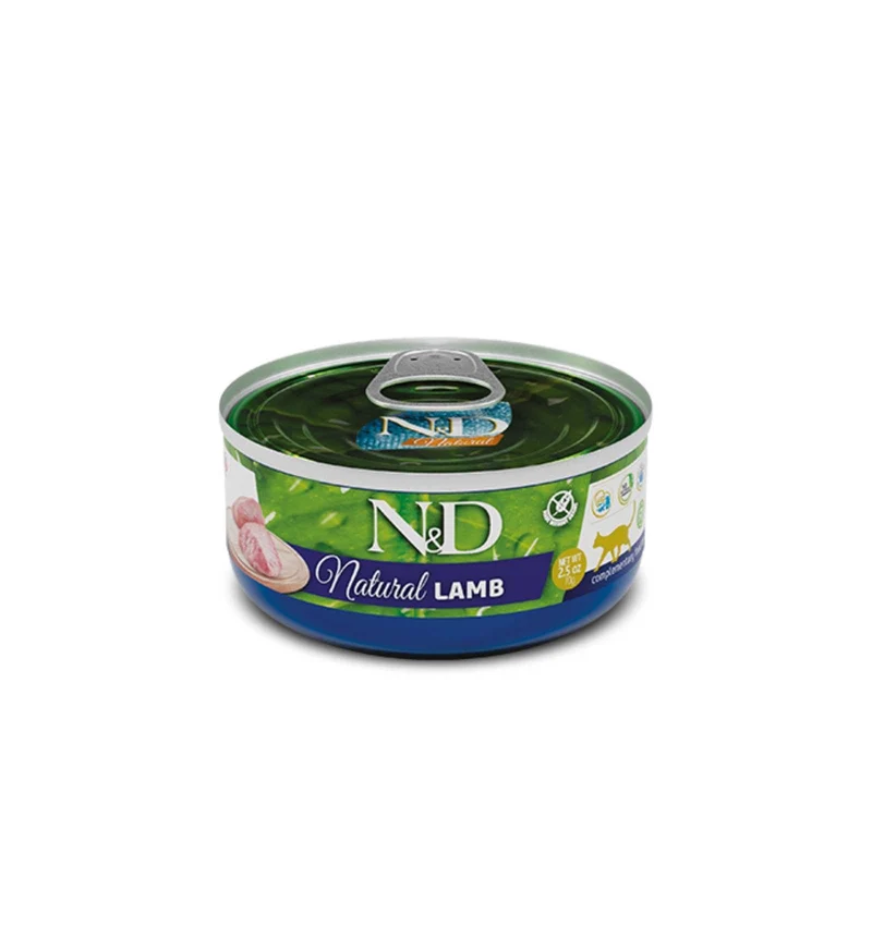 FARMINA N&D DELICIOUS NATURAL GATTO AGNELLO DA 140 GR IN LATTINA