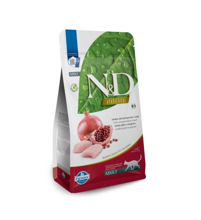 FARMINA N&D PRIME GATTO GRAIN FREE ADULT POLLO MELOGRANO