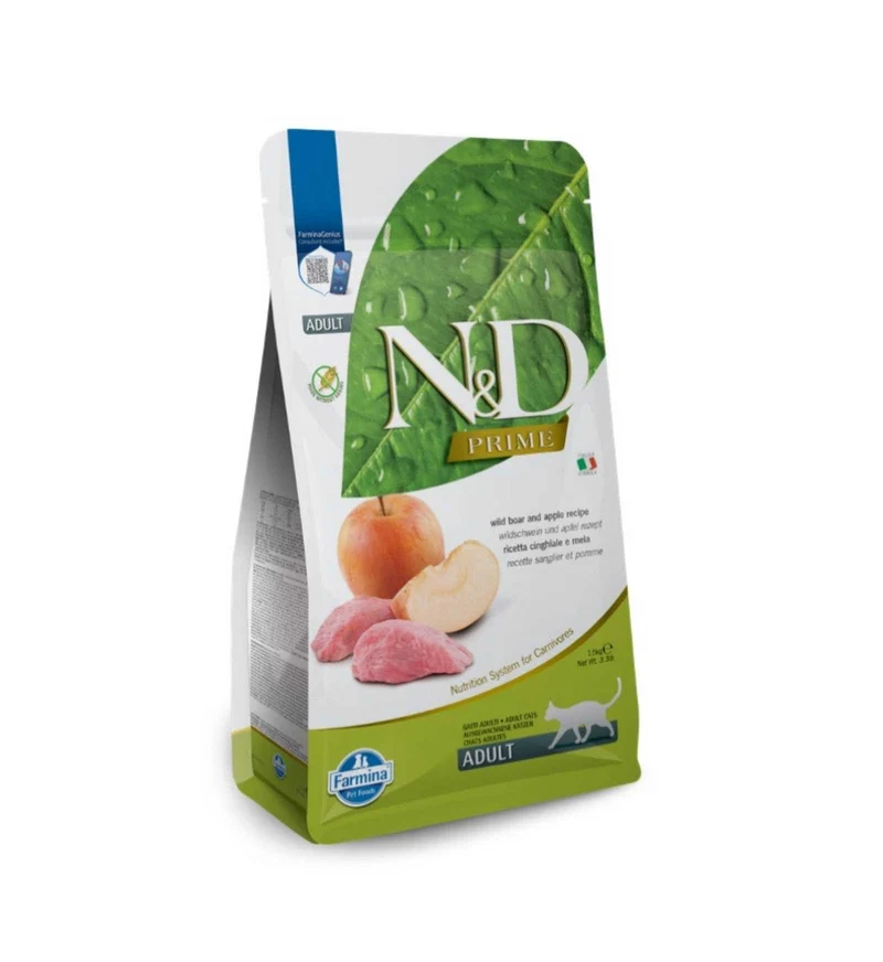 FARMINA N&D PRIME GATTO GRAIN FREE ADULT CINGHIALE MELA
