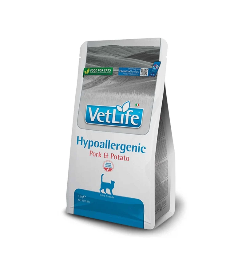 FARMINA VET LIFE GATTO HYPOALLERGENIC MAIALE E PATATE