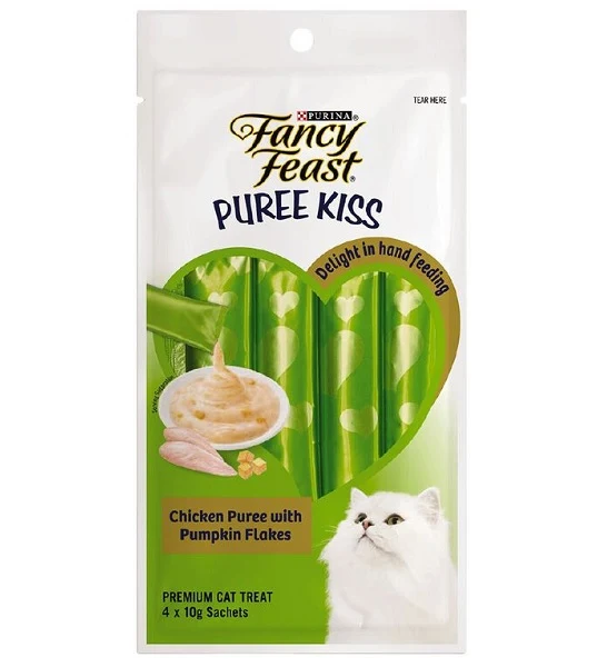 PURINA Fancy Feast Puree Kiss Chicken with Pumpkin Flakes 40G