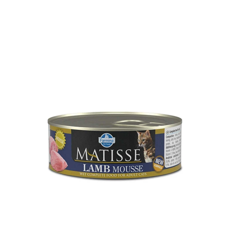 FARMINA MATISSE GATTO MOUSSE ALL' AGNELLO DA 85 GR IN LATTINA