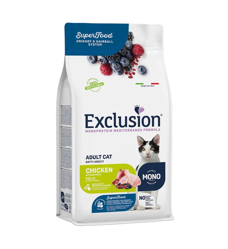EXCLUSION GATTO NOBLE GRAIN MONOPROTEICO ADULT POLLO