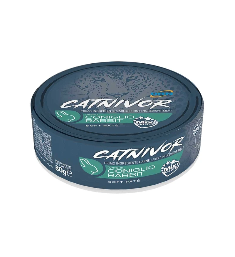 DRN GATTO CATNIVOR MORBIDO PATE' CON CONIGLIO DA 80 GR