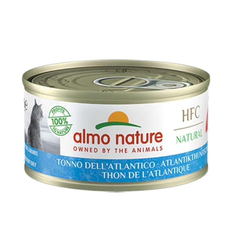 ALMO NATURE HFC GATTO NATURAL CON TONNO DELL' ATLANTICO IN LATTINA