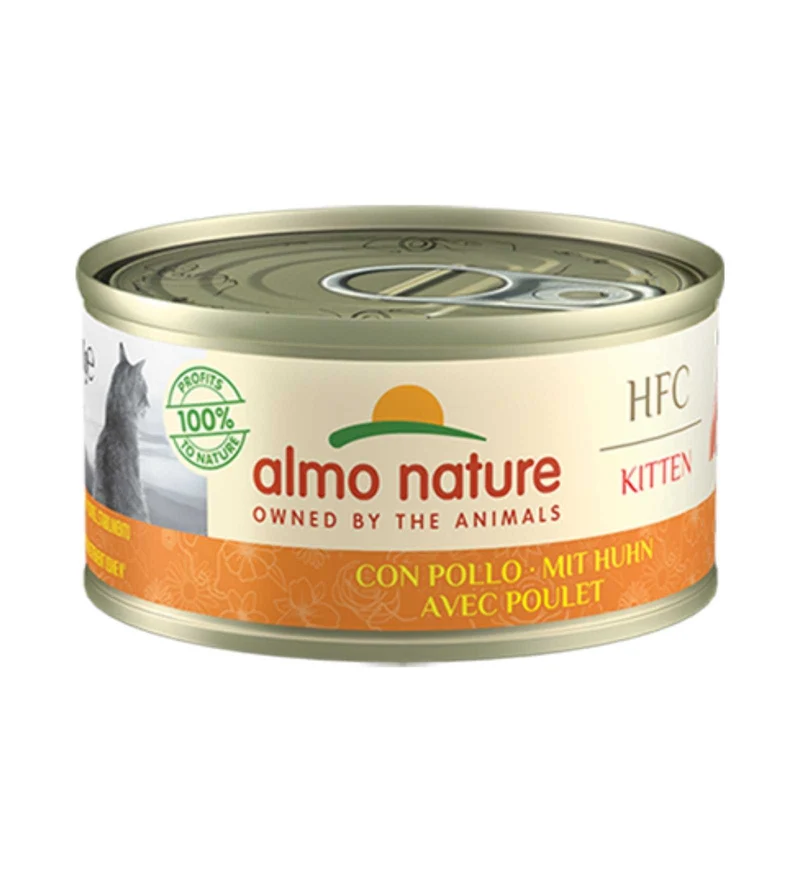 ALMO NATURE HFC GATTO NATURAL KITTEN CON POLLO IN LATTINA