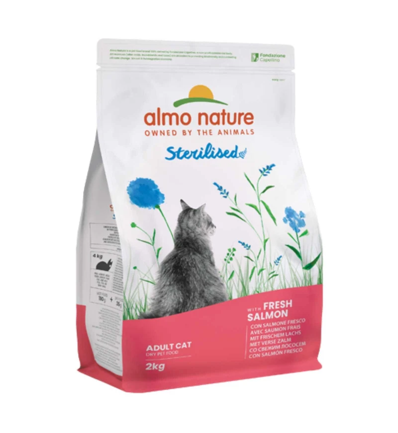 ALMO NATURE GATTO FUNCTIONAL ADULT STERELISED CON SALMONE E RISO