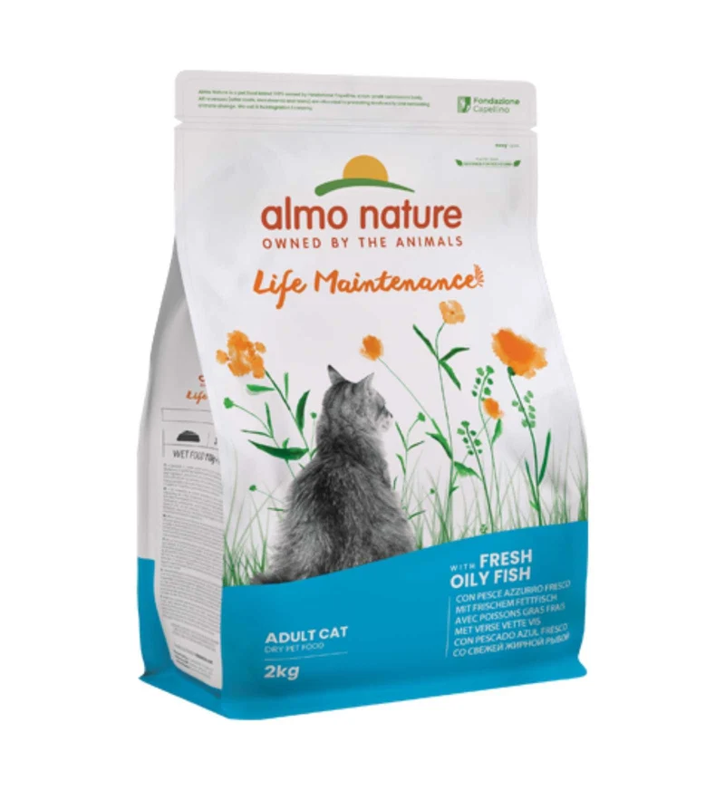 ALMO NATURE GATTO HOLISTIC ADULT CON PESCE AZZURRO E RISO