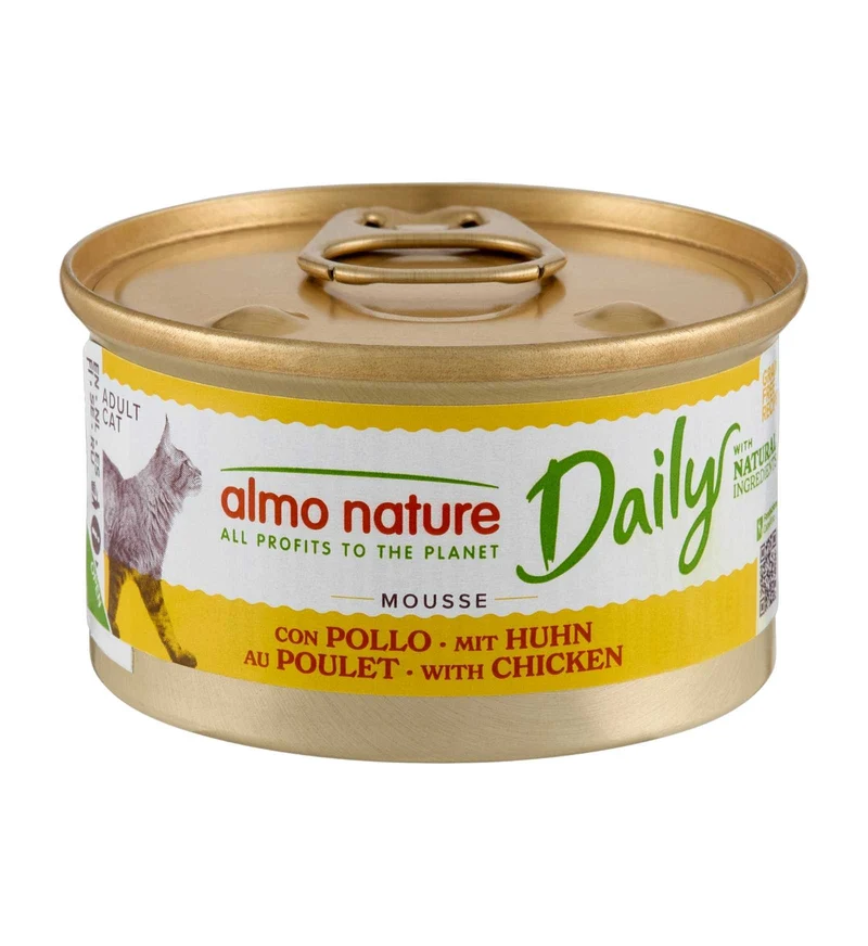 ALMO NATURE GATTO DAILYMENU MOUSSE CON POLLO DA 85 GR IN LATTINA