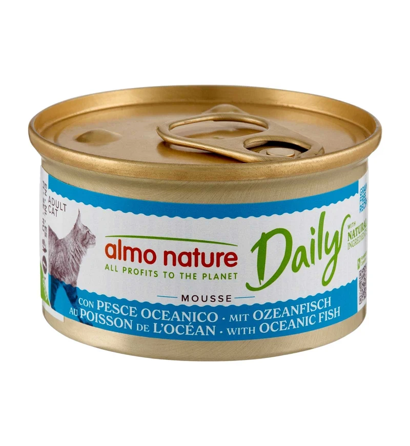 ALMO NATURE GATTO DAILYMENU MOUSSE CON PESCE OCEANICO DA 85 GR IN LATTINA