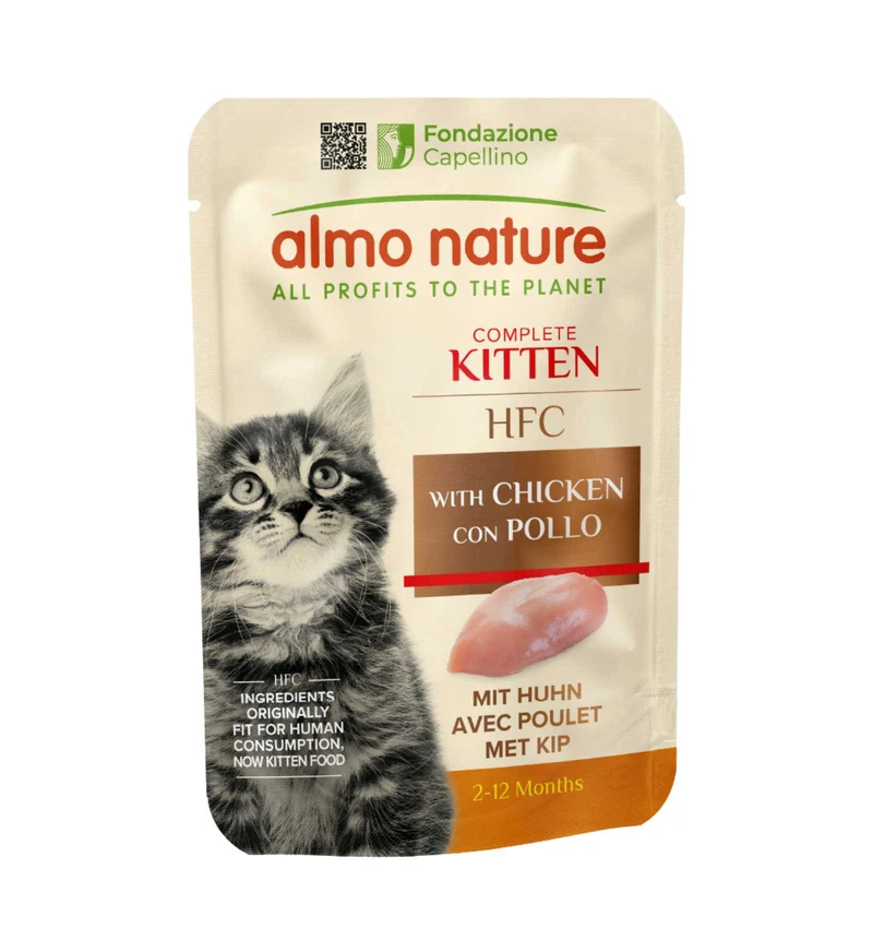 ALMO NATURE HFC GATTO CLASSIC CUISINE KITTEN POLLO 55 GR