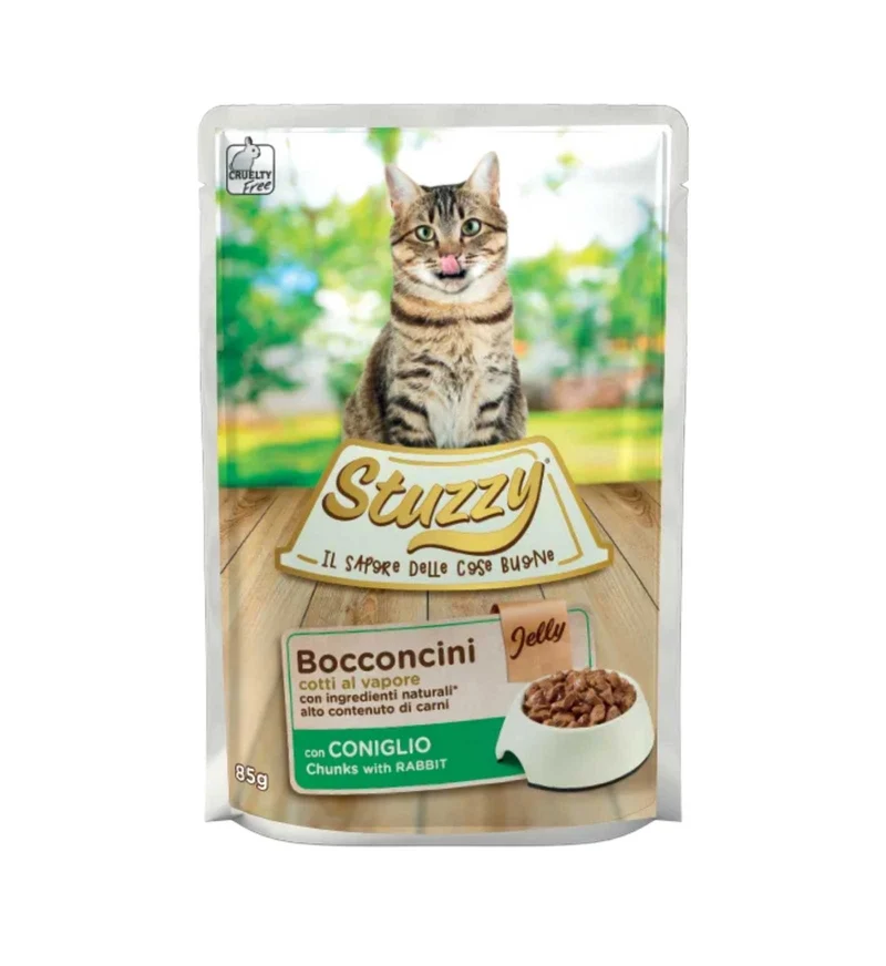 STUZZY GATTO JELLY CON CONIGLIO DA 85 GR IN BUSTA