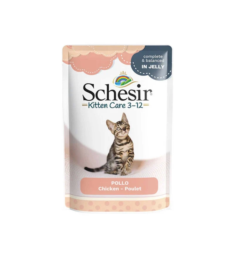 SCHESIR GATTO KITTEN AL FILETTO DI POLLO DA 85 GR IN BUSTA